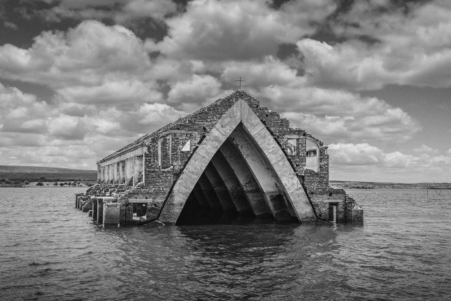 submerged church of the sacred heart of jesus petrolandia brasil